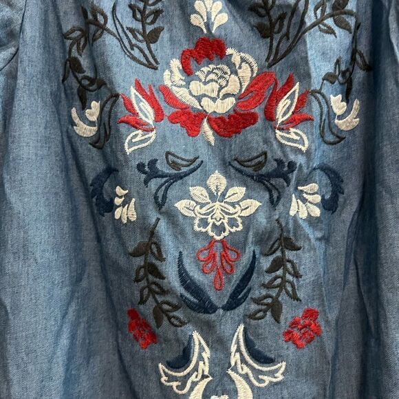 Blue Rain denim embroidered mini dress size XS - Picture 7 of 7